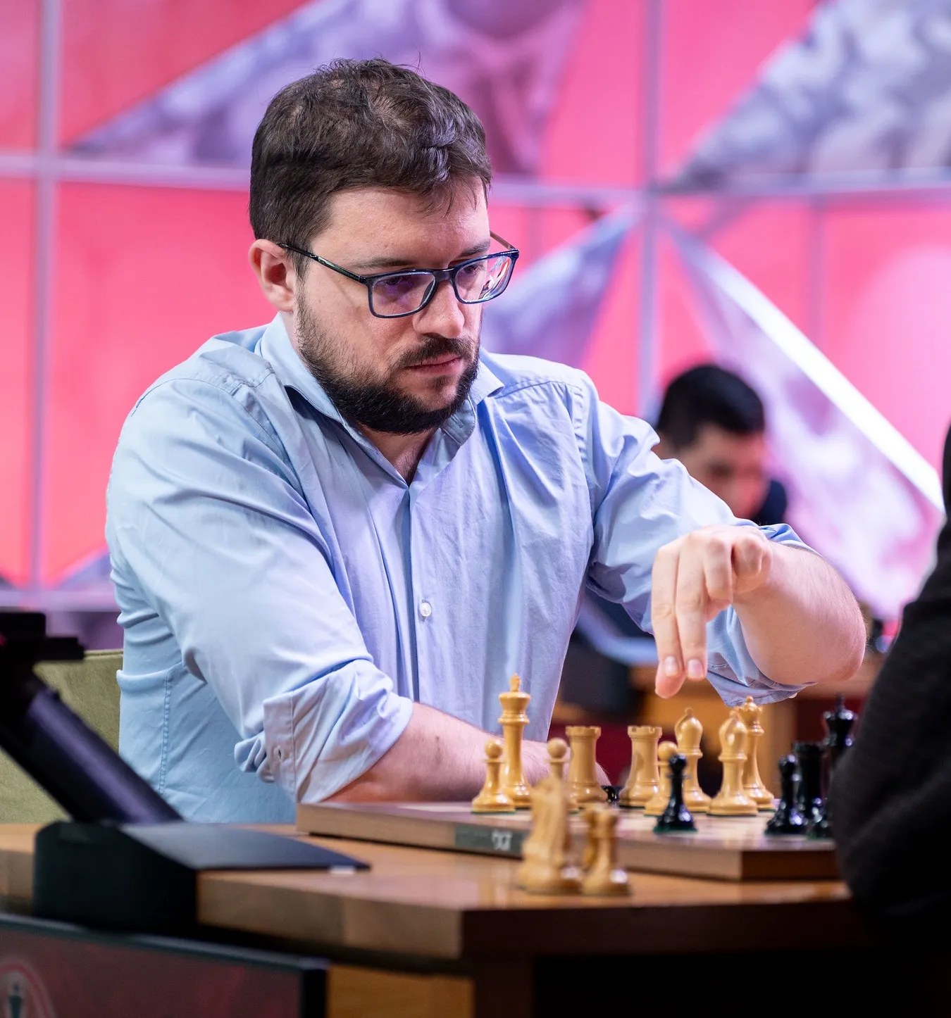 Maxime Vachier-Lagrave au Grand Chess Tour Rapide et Blitz de Saint-Louis